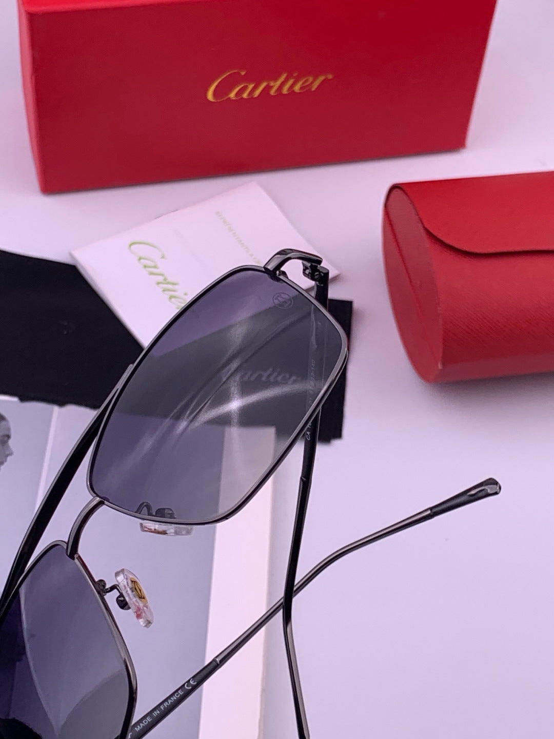 Cartier CK8100 Polarized Fashion Gold Lens Sunglasses for Men & Women - 449553 - detail image 6