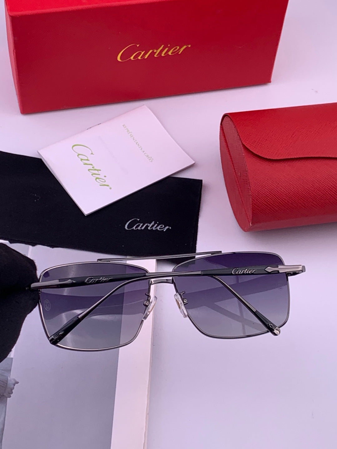 Cartier CK8100 Polarized Fashion Gold Lens Sunglasses for Men & Women - 449553 - detail image 5