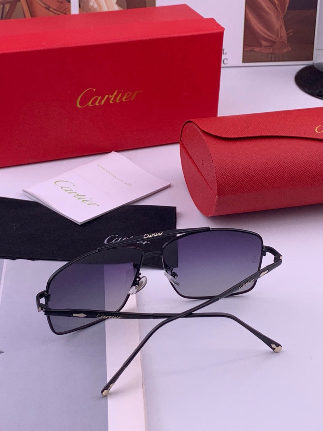 Cartier CK8100 Polarized Fashion Gold Lens Sunglasses for Men & Women - 449554 - detail image 7