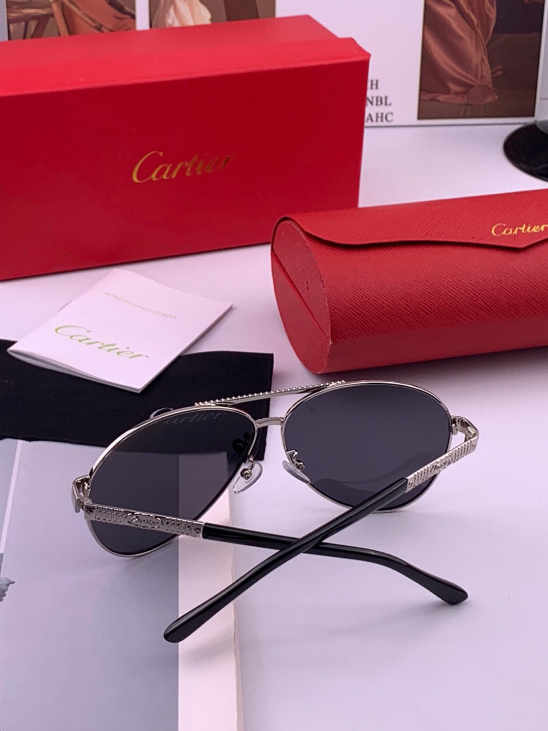 Cartier CK1080 Polarized Fashion Gold Lens Sunglasses for Men & Women - 449555 - detail image 7