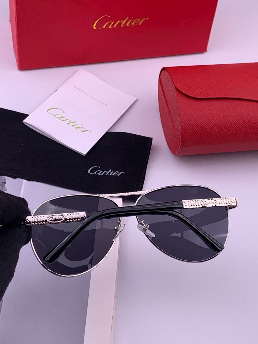 Cartier CK1080 Polarized Fashion Gold Lens Sunglasses for Men & Women - 449555 - detail image 4