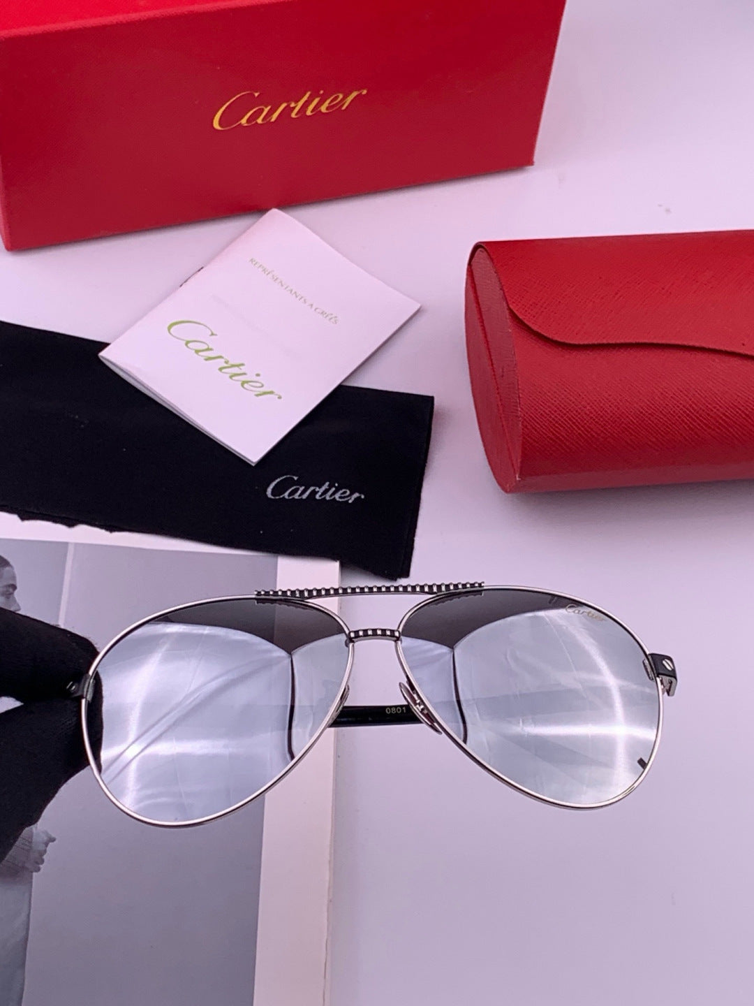 Cartier CK1080 Polarized Fashion Gold Lens Sunglasses for Men & Women - 449556