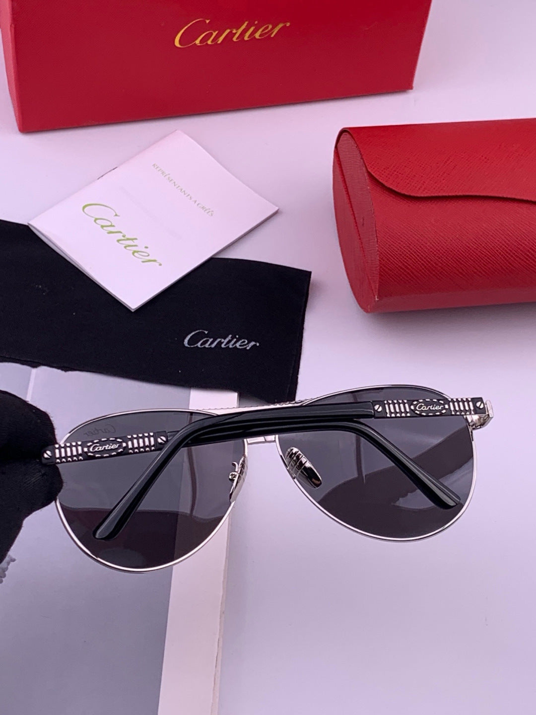 Cartier CK1080 Polarized Fashion Gold Lens Sunglasses for Men & Women - 449556 - detail image 5