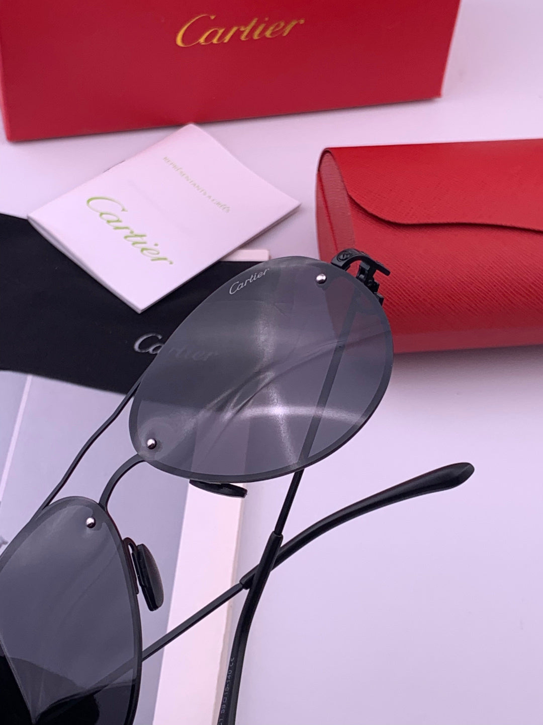 Cartier CK880663 Polarized Fashion Orange Lens Sunglasses for Men & W - 449516 - detail image 5
