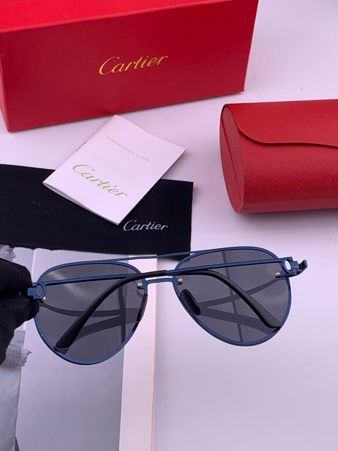 Cartier CK880663 Polarized Fashion Orange Lens Sunglasses for Men & W - 449517 - detail image 4