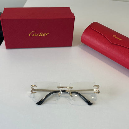 Cartier Lightweight Metal Rimless Silver Lens Sunglasses for Men & Wo - 487269 - detail image 4