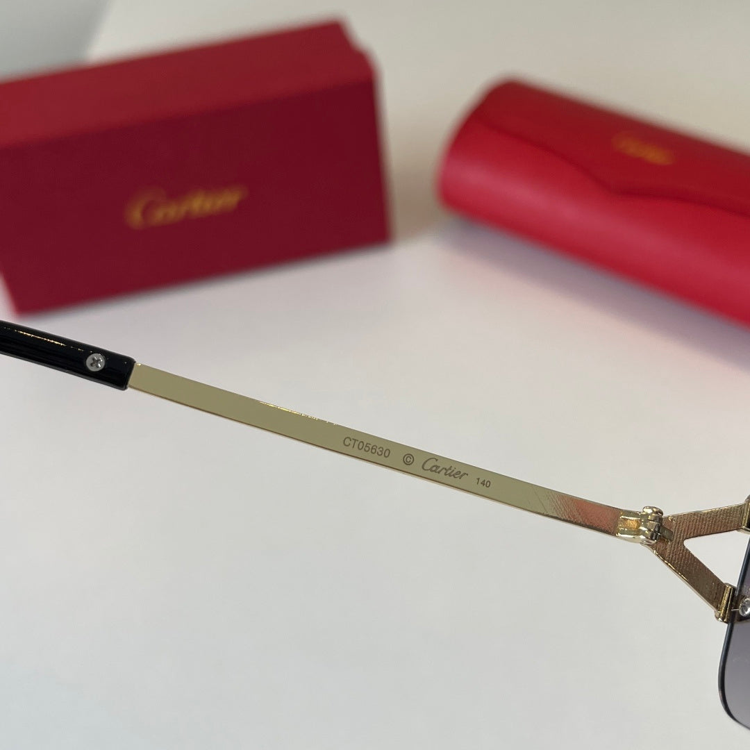 Cartier Lightweight Metal Rimless Silver Lens Sunglasses for Men & Wo - 487270 - detail image 9