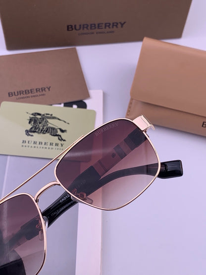 Burberry B201 Aviator Black Lens Sunglasses for Men - 465950 - detail image 4