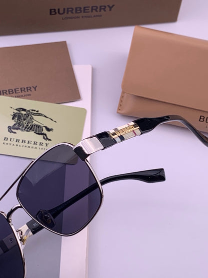 Burberry B201 Aviator Blue Lens Sunglasses for Men - 465952 - detail image 3