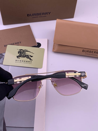 Burberry B201 Aviator Purple Lens Sunglasses for Men - 465953 - detail image 3