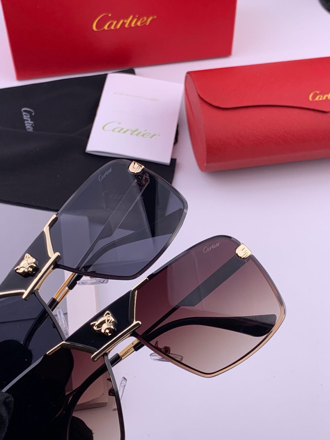Cartier K11735 Fashion Black Lens Sunglasses for Men & Women - 465880 - detail image 5