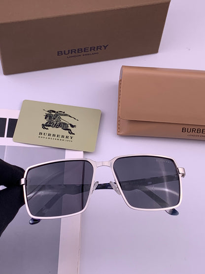 Burberry B080668 Aviator Gold Lens Sunglasses for Men