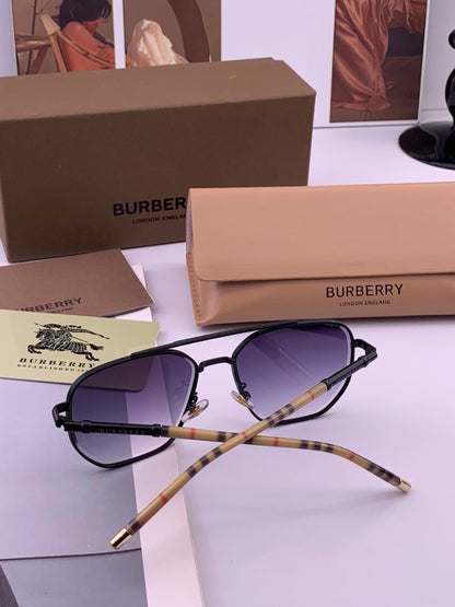 Burberry B938 Aviator Purple Lens Sunglasses for Men - detail image 7