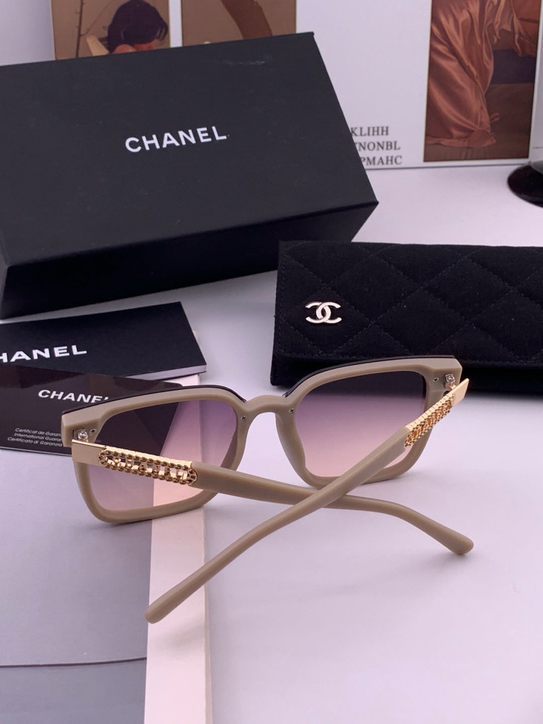 Chanel CH07003 Fashion Purple Lens Sunglasses for Men & Women - detail image 7