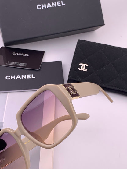 Chanel CH87004 Oversized Red Lens Sunglasses for Men & Women - detail image 3