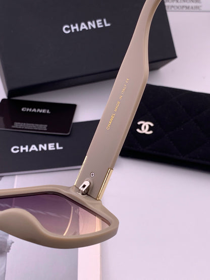 Chanel CH87004 Oversized Red Lens Sunglasses for Men & Women - detail image 4