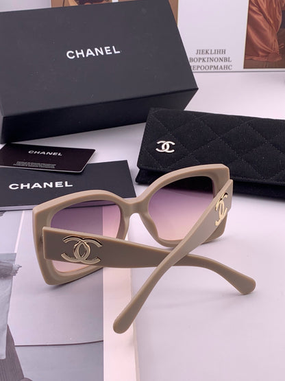 Chanel CH17005 Oversized Purple Lens Sunglasses for Men & Women - detail image 7