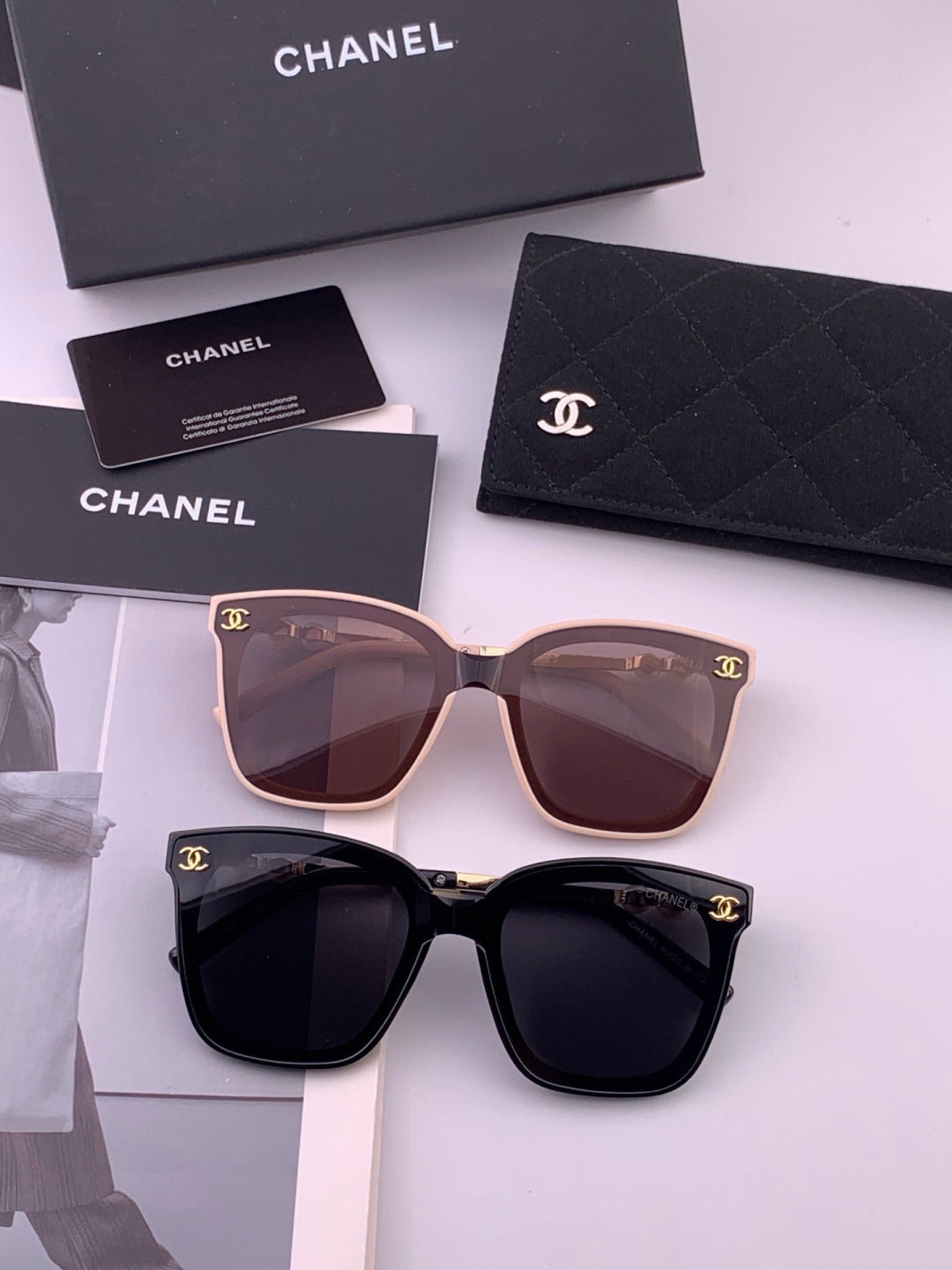 Chanel CH4231 Oversized Black Lens Sunglasses for Men & Women - 493593 - detail image 7