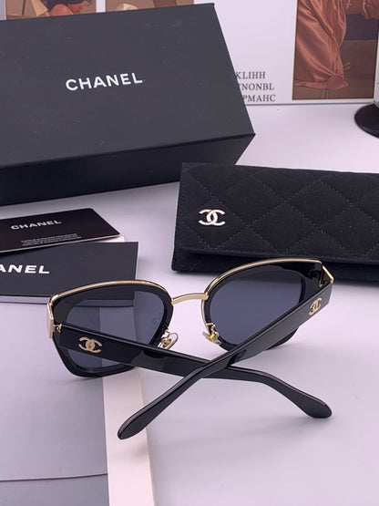 Chanel CH6991 Polarized Round Black Lens Sunglasses for Women - 493596 - detail image 6