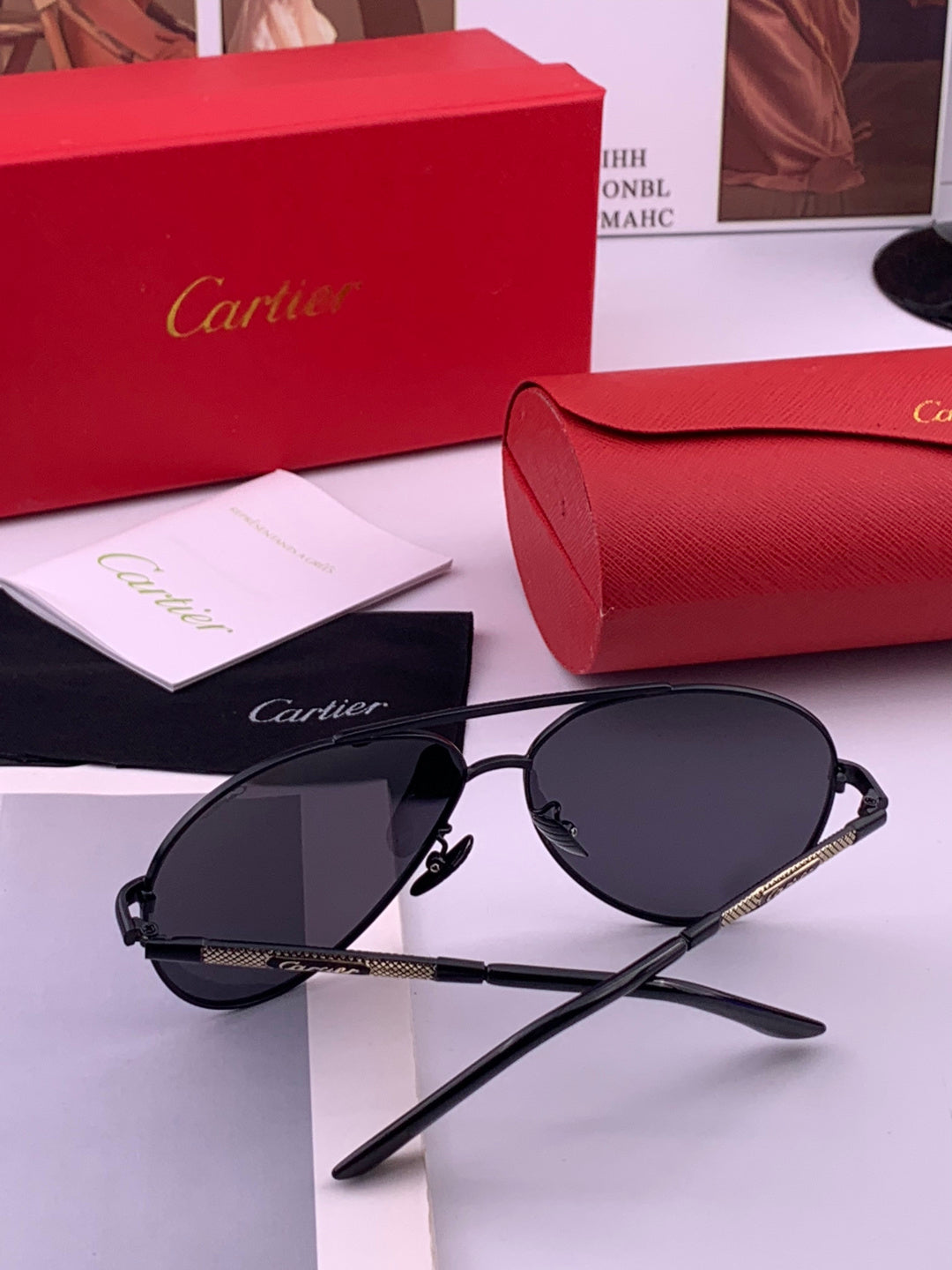 Cartier CK4080 Polarized Fashion Orange Lens Sunglasses for Men & Women - detail image 6