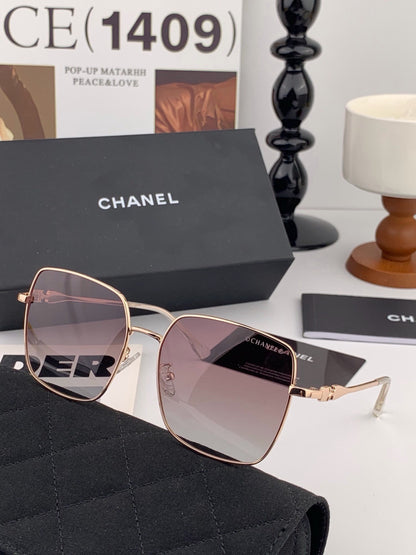 Chanel CH25813 Fashion Gold Lens Sunglasses for Men & Women - detail image 6