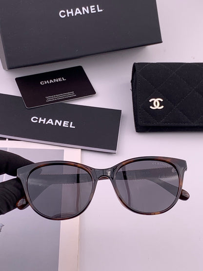 Chanel CH7821 Polarized Round Brown Lens Sunglasses for Men & Women - 493486
