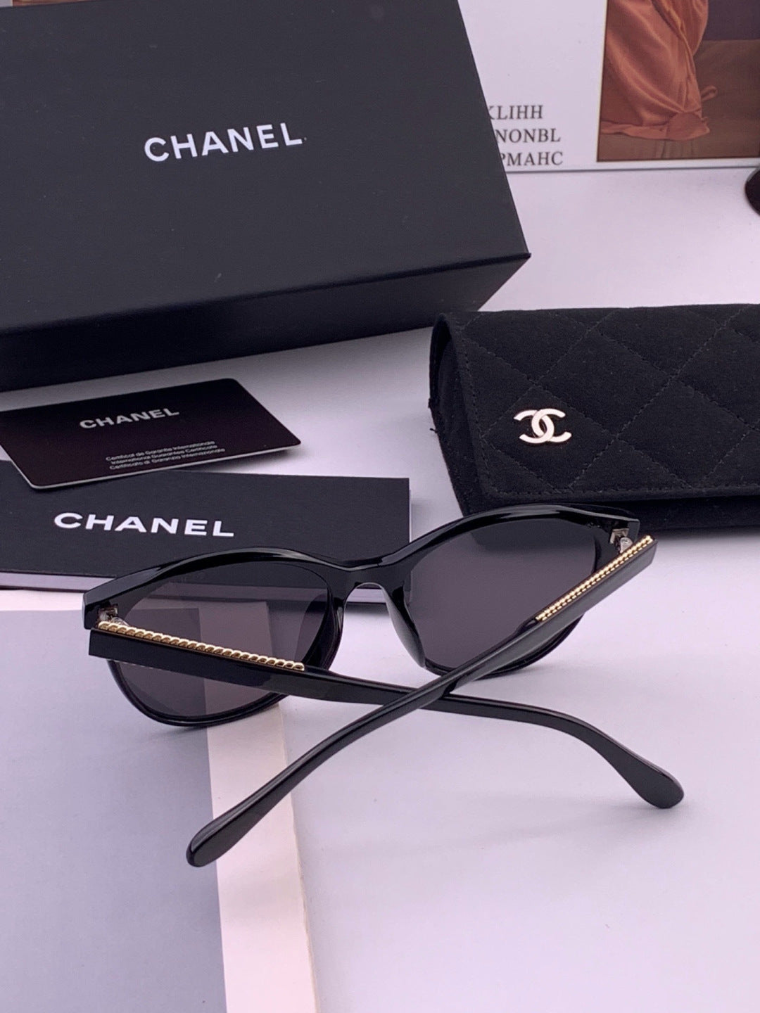 Chanel CH7821 Polarized Round Brown Lens Sunglasses for Men & Women - detail image 6