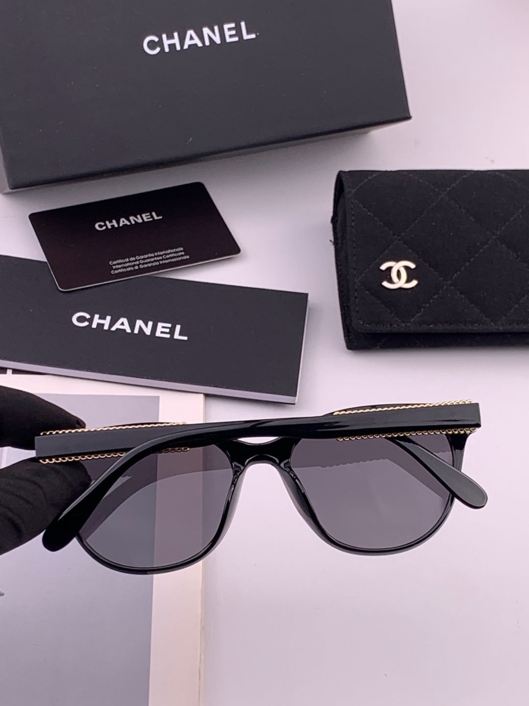 Chanel CH7821 Polarized Round Brown Lens Sunglasses for Men & Women - detail image 7