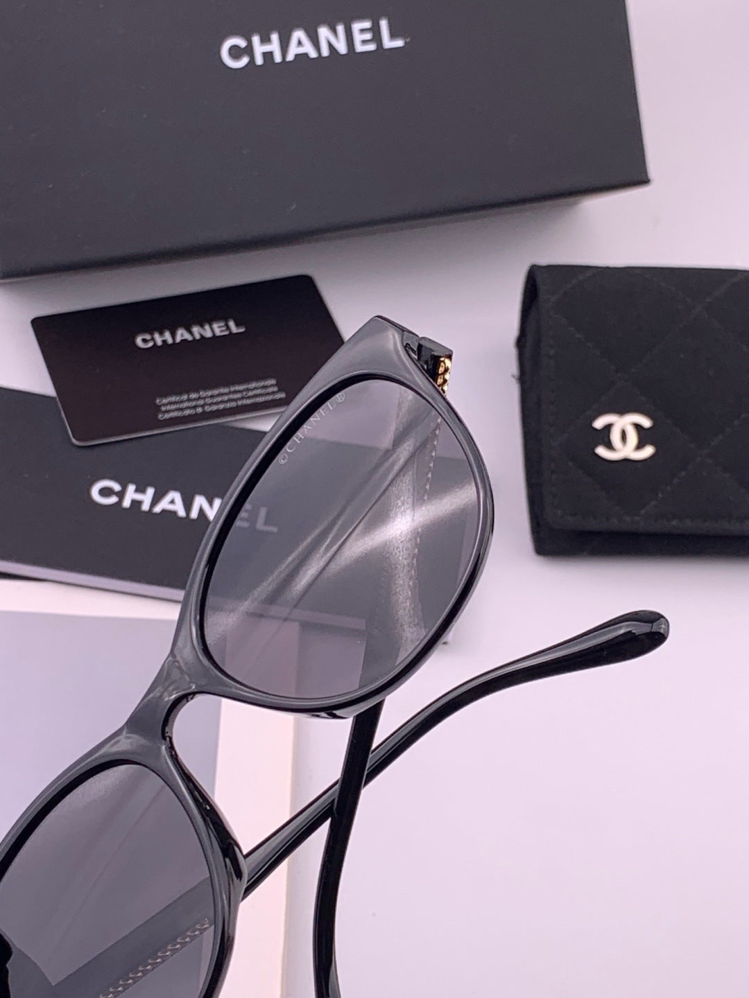 Chanel CH7821 Polarized Round Brown Lens Sunglasses for Men & Women - detail image 5