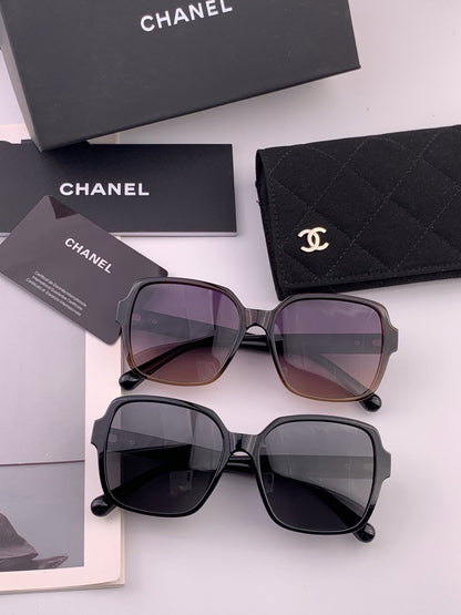 Chanel CH2787 Polarized Square Gold Lens Sunglasses for Women - detail image 7