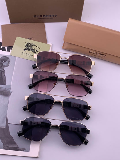 Burberry B201 Aviator Blue Lens Sunglasses for Men - 487476 - detail image 8