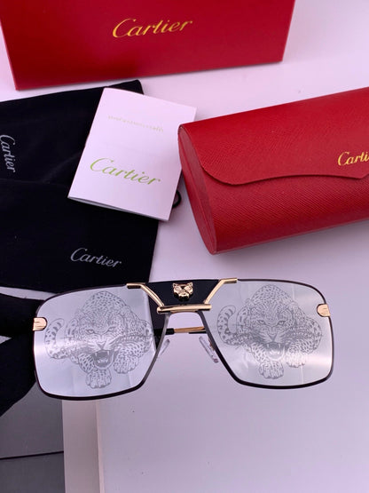 Cartier K11735 Fashion Black Lens Sunglasses for Men & Women - detail image 3