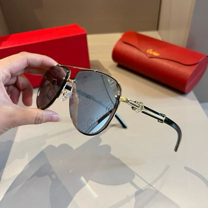 Cartier Aviator Gold Lens Sunglasses for Men - 449506 - detail image 3