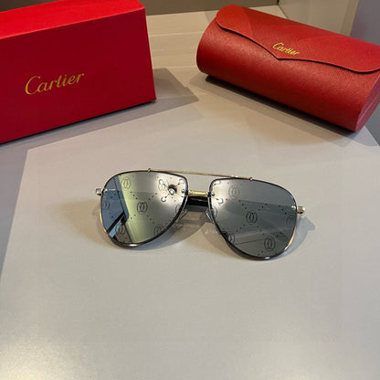 Cartier Aviator Gold Lens Sunglasses for Men - 449506 - detail image 9