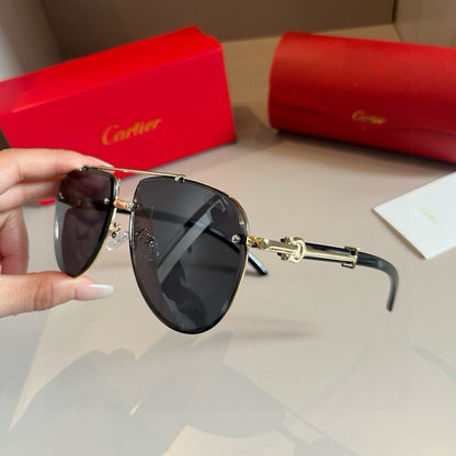 Cartier Aviator Gold Lens Sunglasses for Men - 449507 - detail image 4