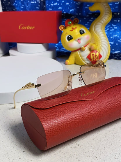 Cartier Fashion Silver Lens Sunglasses for Men & Women - 382741 - detail image 10