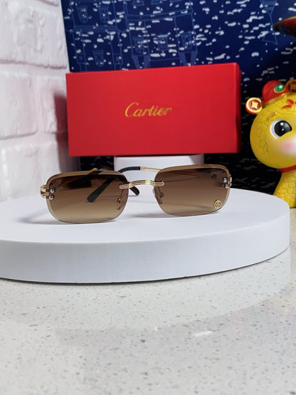 Cartier Fashion Brown Lens Sunglasses for Men & Women - 382783 - detail image 2
