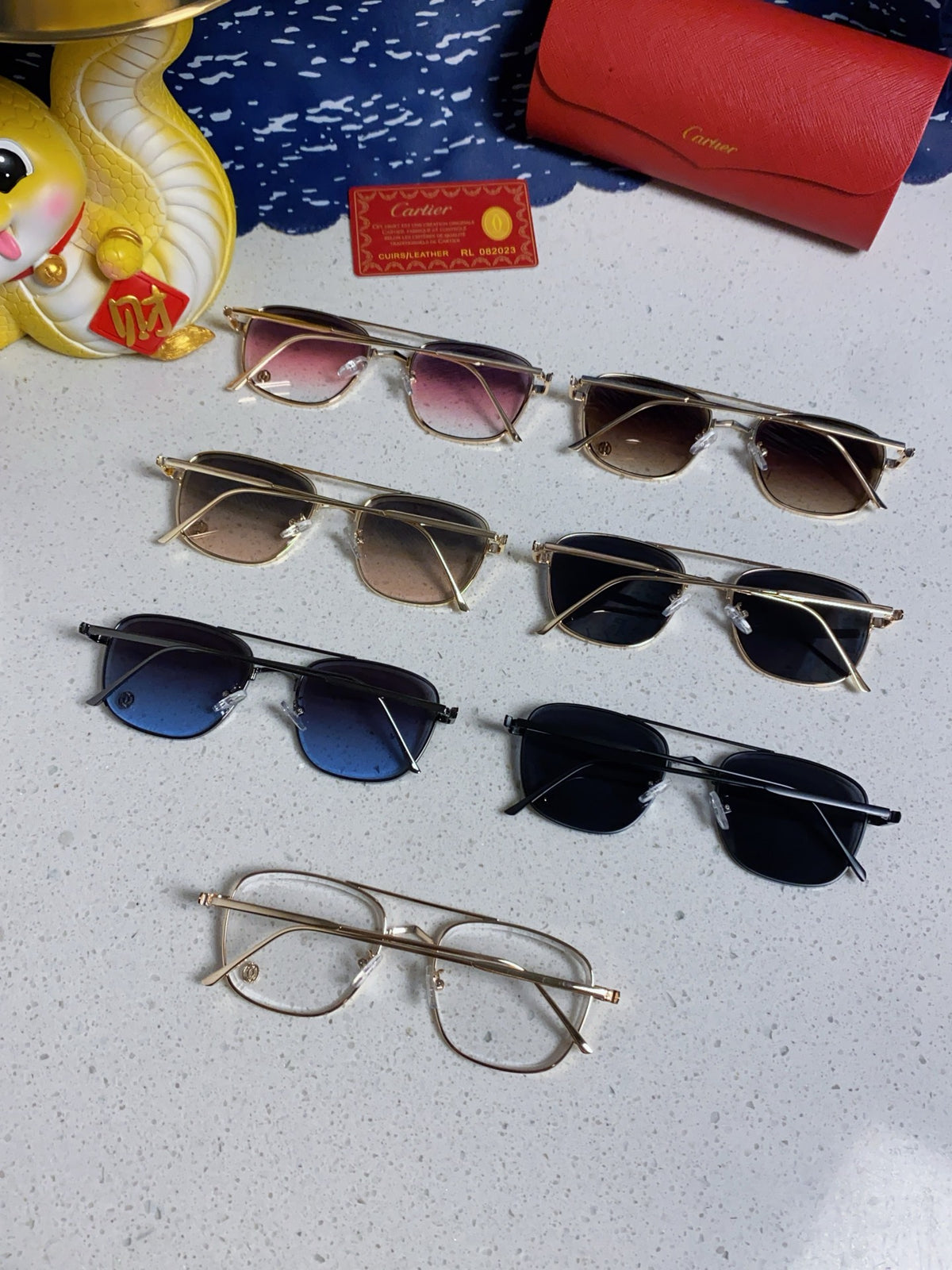 Cartier Aviator Brown Lens Sunglasses for Men & Women - detail image 10