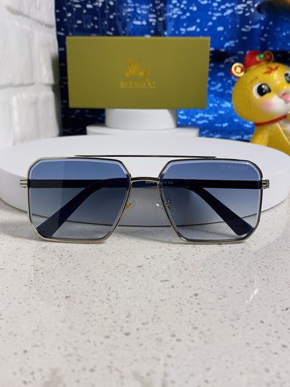 Burberry Polarized Metal Square Silver Lens Sunglasses for Men & Wome - 465934 - detail image 9