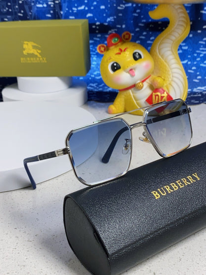 Burberry Polarized Metal Square Silver Lens Sunglasses for Men & Wome - 465934 - detail image 10