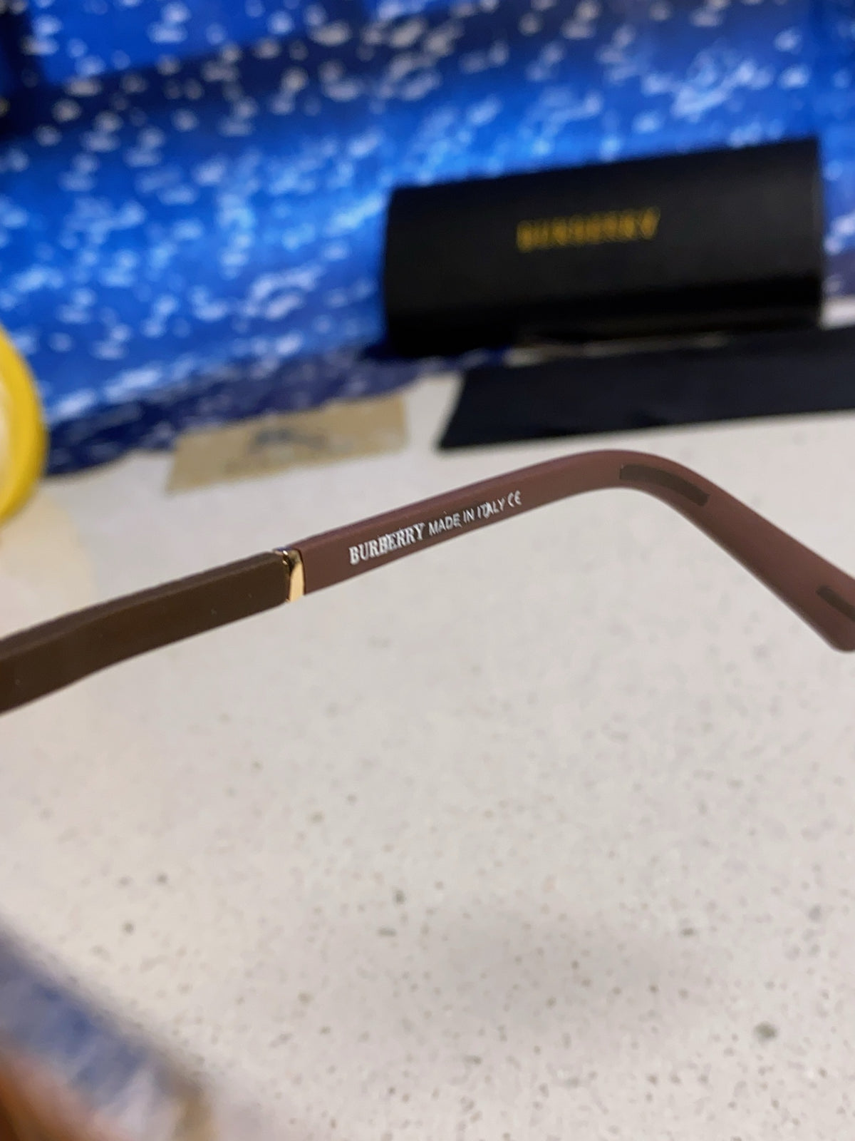 Burberry Polarized Metal Square Brown Lens Sunglasses for Men & Women - detail image 8