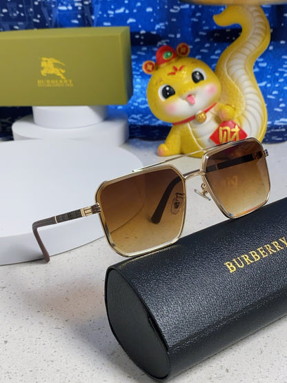 Burberry Polarized Metal Square Brown Lens Sunglasses for Men & Women - detail image 10