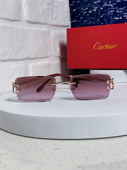 Cartier Fashion Red Lens Sunglasses for Men & Women - detail image 2