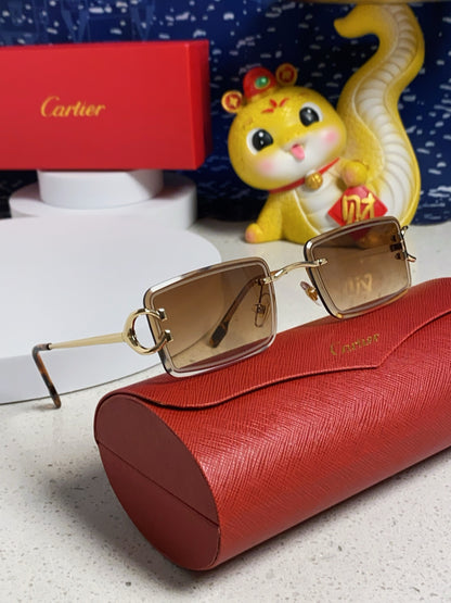 Cartier Fashion Brown Lens Sunglasses for Men & Women - 415888 - detail image 9