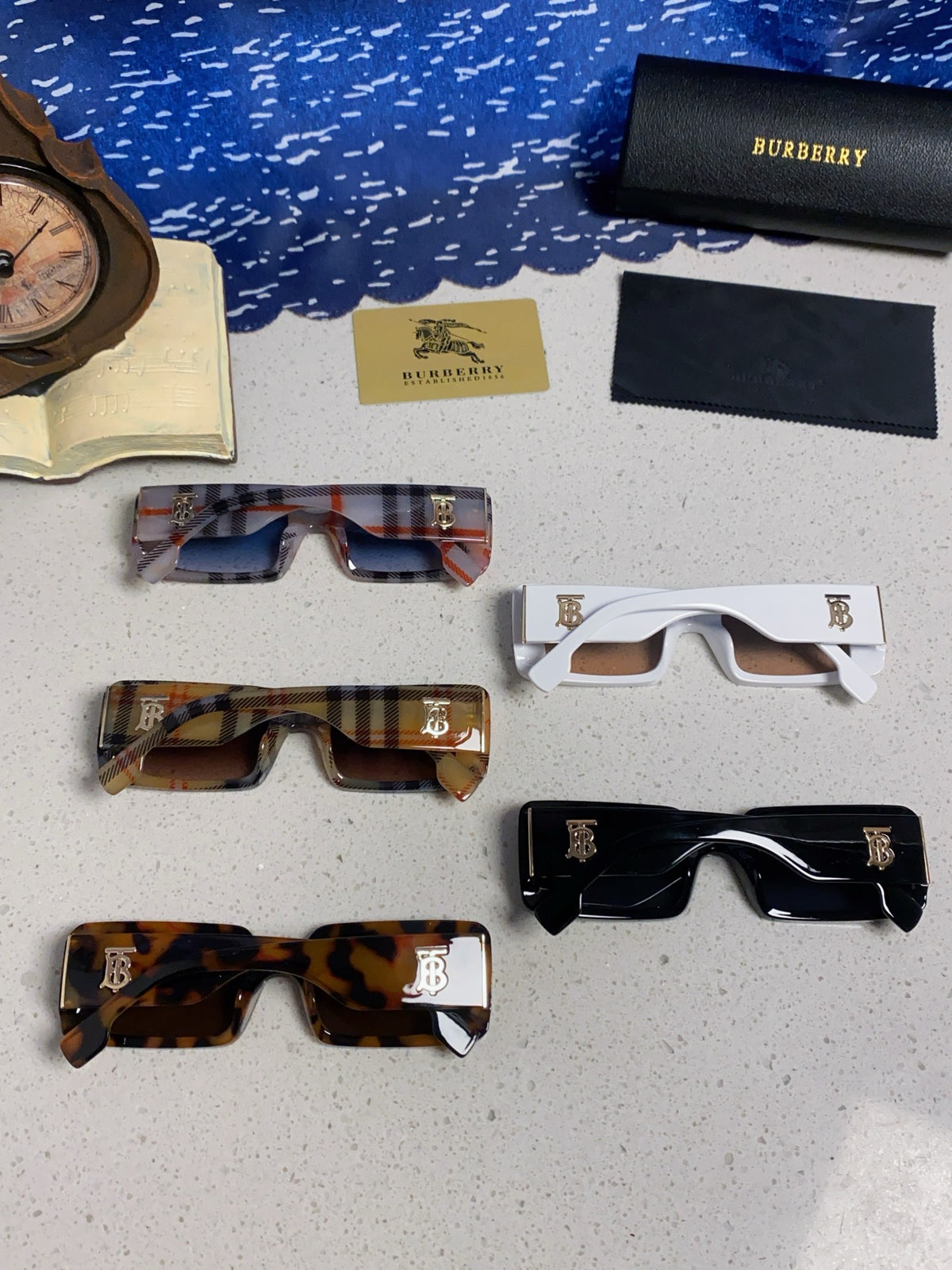Burberry Square Silver Lens Sunglasses for Men & Women - 465964 - detail image 11