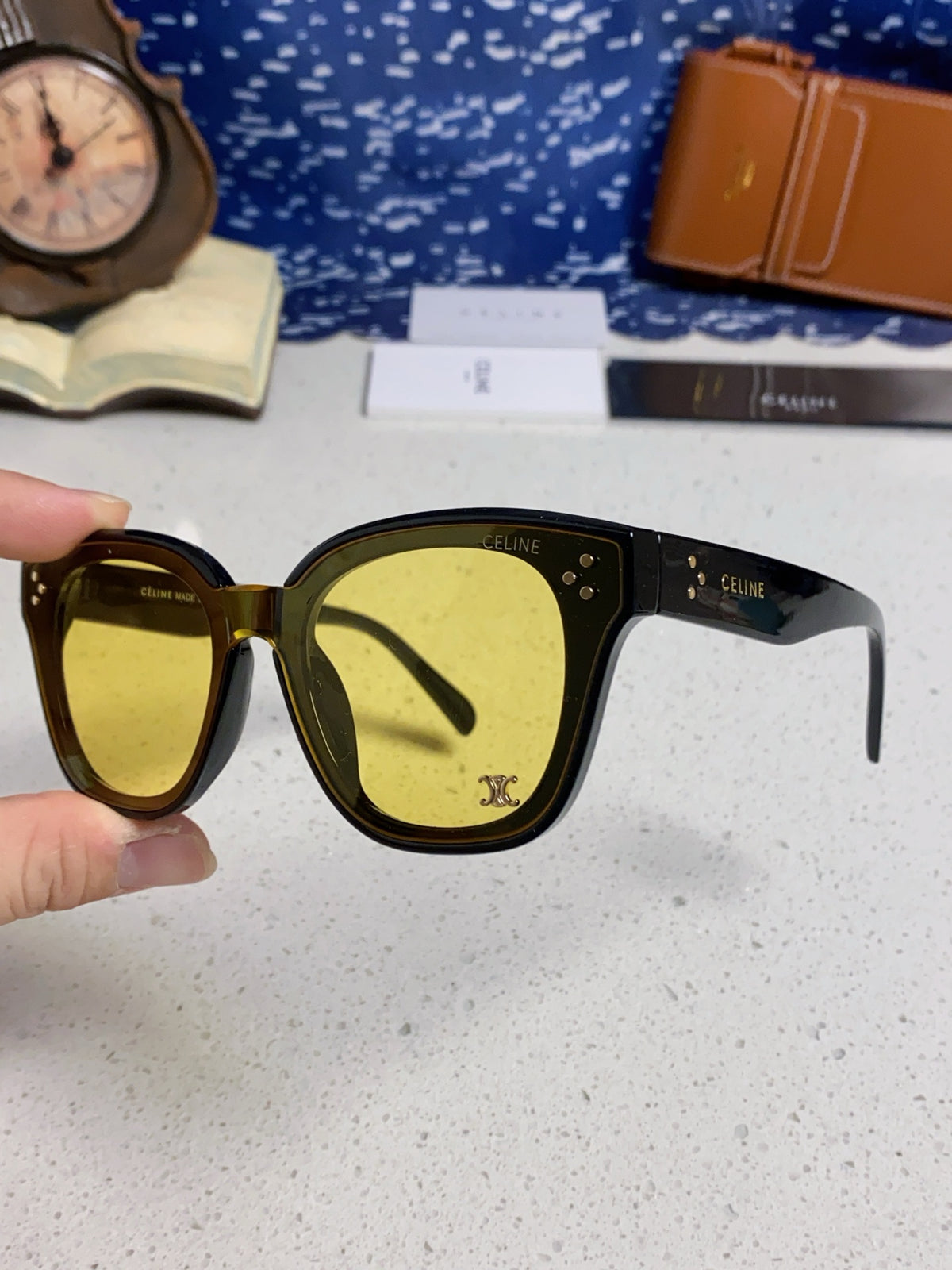 Celine Square Brown Lens Sunglasses for Men & Women - 398870 - detail image 6