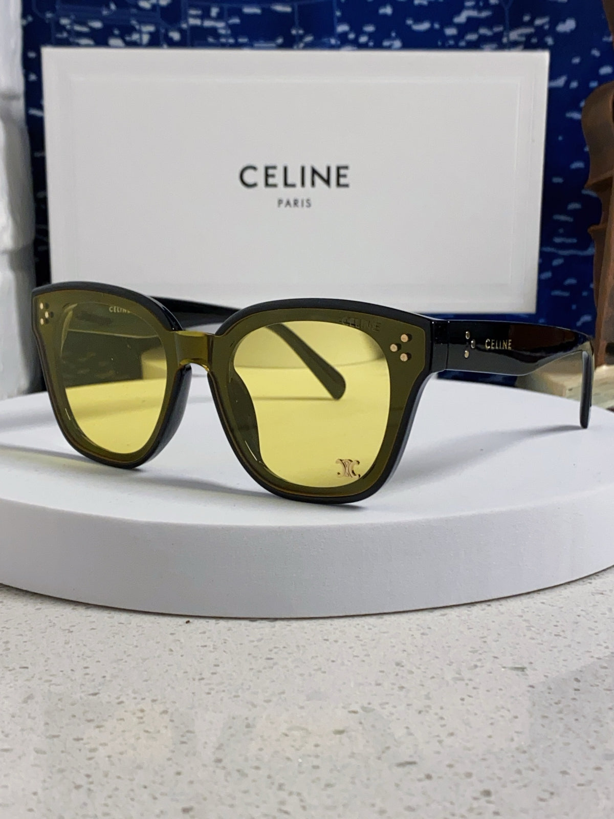 Celine Square Brown Lens Sunglasses for Men & Women - 398870
