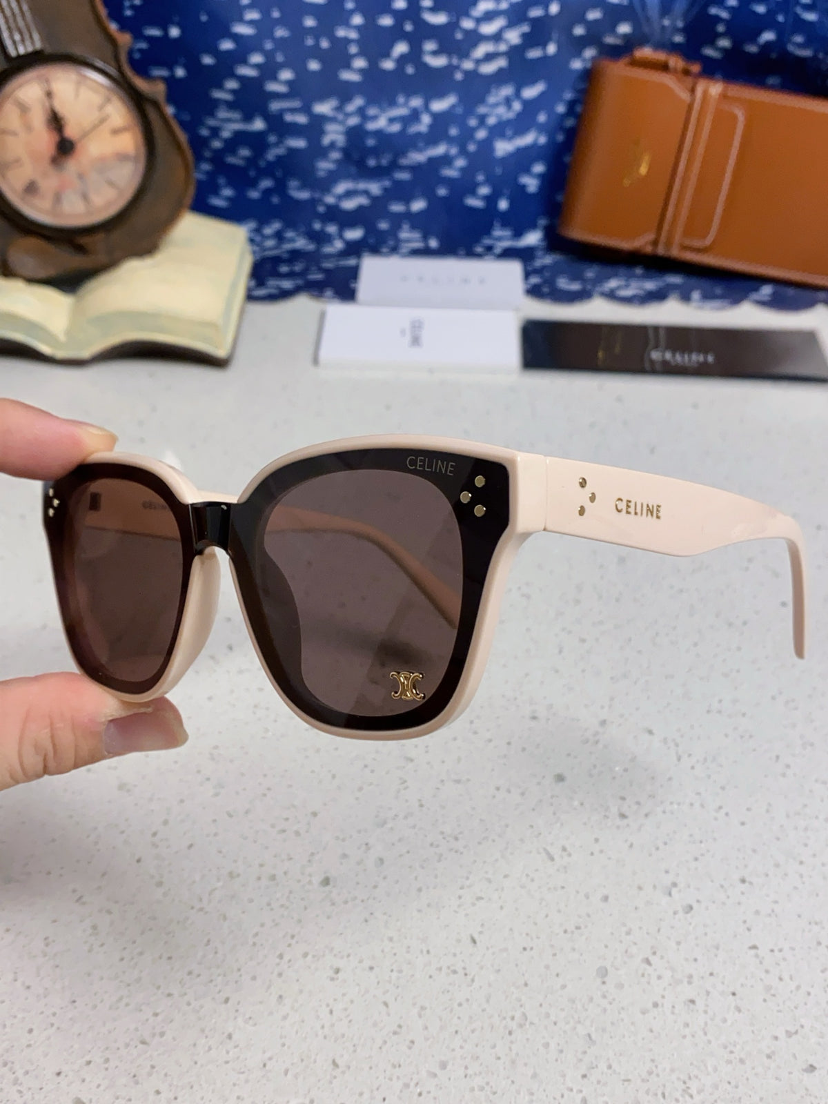 Celine Square Gray Lens Sunglasses for Men & Women - 432018 - detail image 6