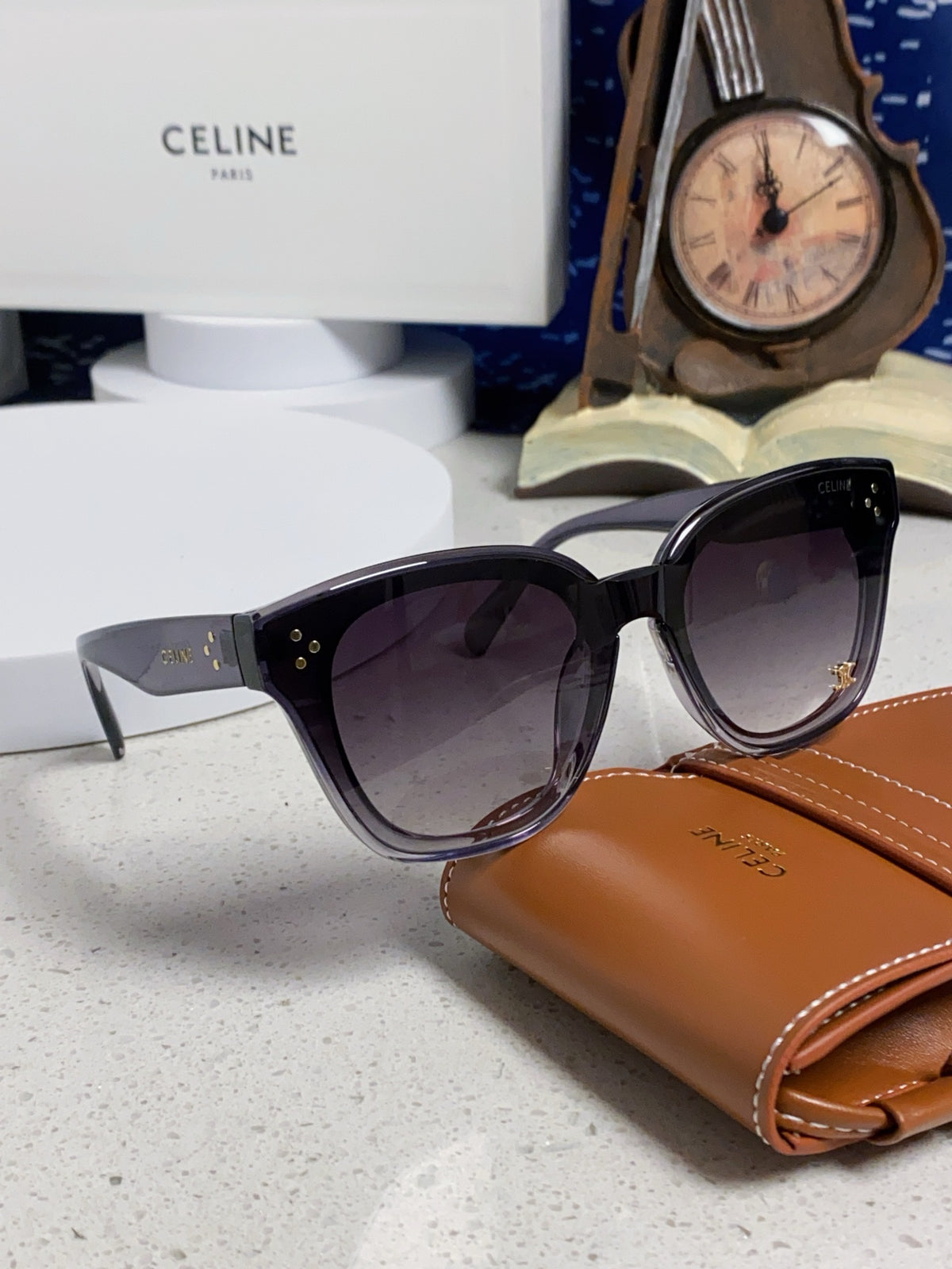 Celine Square Gray Lens Sunglasses for Men & Women - 432020 - detail image 10