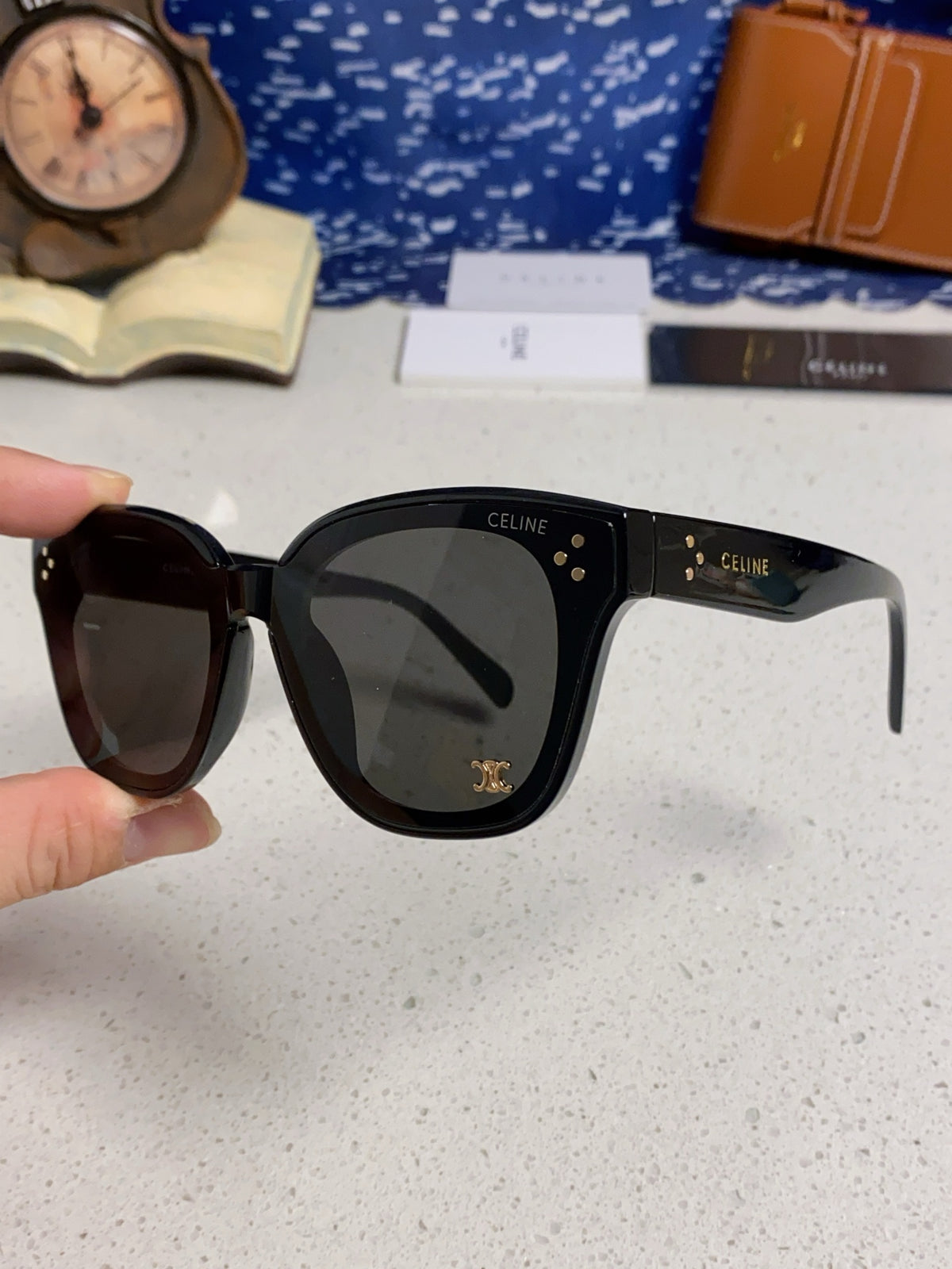 Celine Square Gray Lens Sunglasses for Men & Women - 432022 - detail image 6